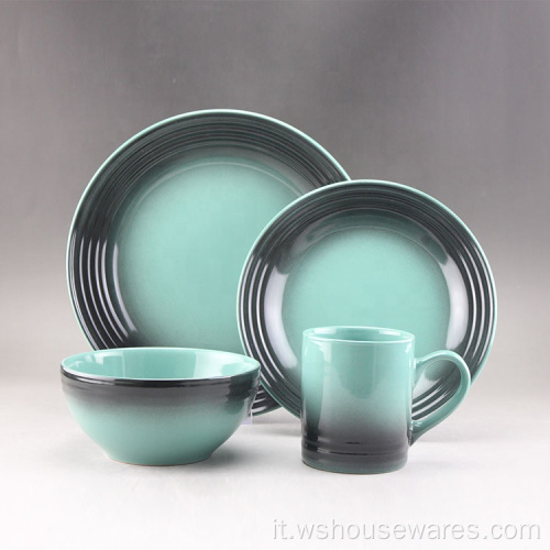 All&#39;ingrosso set di porcellana di porcellaine osso set brillante